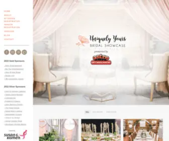 Uniquelyyoursbridalshowcase.com(Plan your wedding in a day at the Uniquely Yours Bridal Showcase) Screenshot