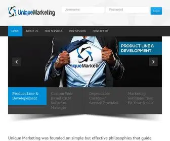 Uniquemarketingcrm.com(Unique Marketing Corp) Screenshot