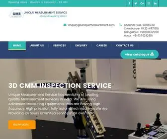 Uniquemeasurement.com(Faro arm Measurement Services in Chennai) Screenshot