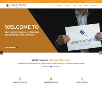 Uniquementors.com(Unique Mentors) Screenshot