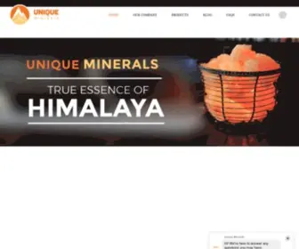 Uniquemineral.com(Rock Salt Exporters Pakistan) Screenshot