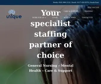 Uniquenursing.co.uk(Healthcare Staffing Solutions) Screenshot