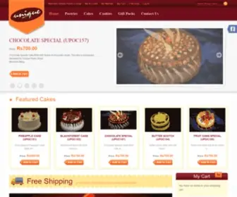 Uniquepastryshop.co.in(Cakes) Screenshot