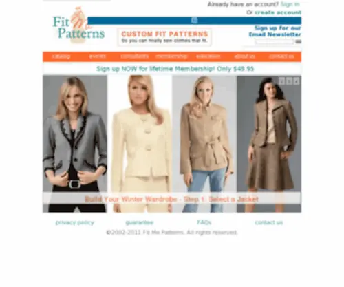 Uniquepatterns.com(Fit Me Patterns) Screenshot