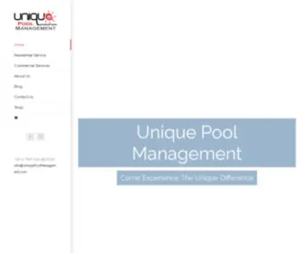 Uniquepoolmanagement.com(Unique Pool Management) Screenshot