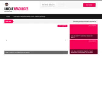 Uniqueresources.com.au(Unique Resources) Screenshot