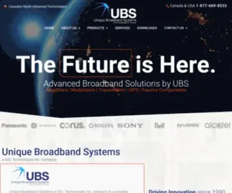 Uniquesys.com(Unique Broadband Systems) Screenshot