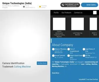 Uniquetechs.co.in(Laser Cutting Machine and Metal Cutting Machine Manufacturer) Screenshot