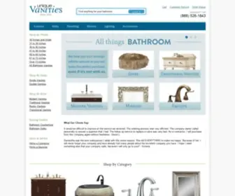 Uniquevanities.com(Unique Bathroom Vanities) Screenshot