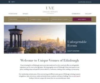 Uniquevenuesofedinburgh.co.uk(Edinburgh events venue search) Screenshot