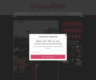 Uniquities.com(Uniquities) Screenshot