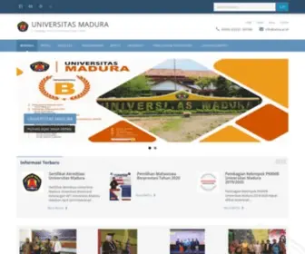 Unira.ac.id(Universitas Madura) Screenshot