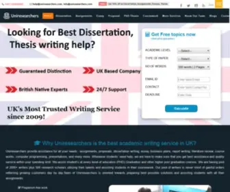 Uniresearchers.co.uk(Uniresearchers) Screenshot
