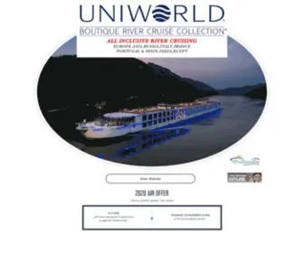 Unirivercruises.com(Uniworld River cruises) Screenshot