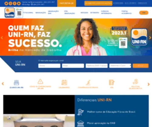 Unirn.edu.br(Centro Universitário do Rio Grande do Norte) Screenshot