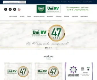 Unirv.edu.br(Universidade de Rio Verde) Screenshot