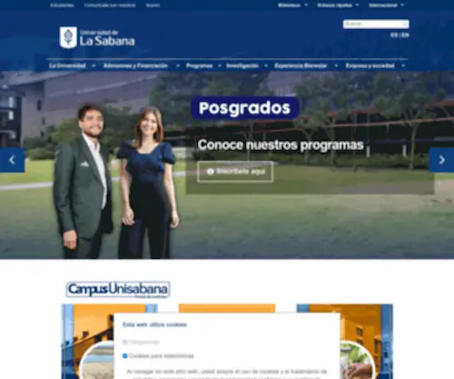 Unisabana.edu.co(Universidad de La Sabana) Screenshot
