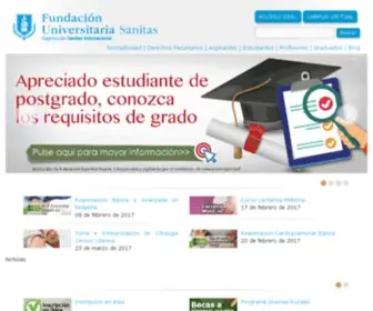 Unisanitas.edu.co(Inicio) Screenshot