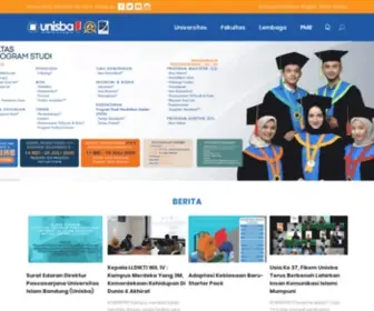 Unisba.ac.id(Universitas Islam Bandung) Screenshot