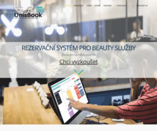 Unisbook.cz(Rezervační systém na míru zkrášlovacím službám) Screenshot
