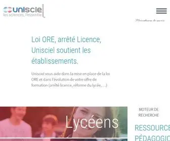 Unisciel.fr(L'université des sciences en ligne) Screenshot