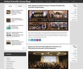 Uniscigroup.com(United Scientific Group Blogs) Screenshot