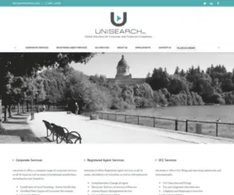 Unisearch.com(Global Solutions for Corporate and Financial Compliance) Screenshot