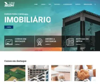 Unisecovi.com.br(A Universidade do Mercado Imobiliário) Screenshot