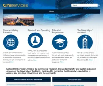 Uniservices.co.nz(Auckland UniServices) Screenshot