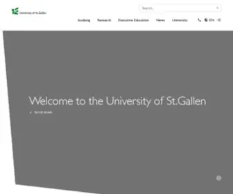 Unisg.ch(The University of St.Gallen (HSG)) Screenshot