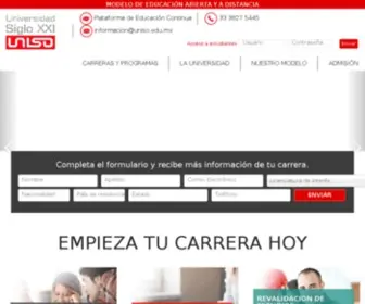 Uniso.edu.mx(Universidad Siglo XXI) Screenshot