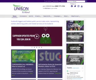 Unison-Scotland.org(UNISON Scotland) Screenshot