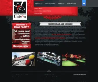 Unisonbar.com(UNISON Bar Billard UNISON) Screenshot