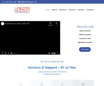 Unisondigitalsystems.com(Unison Digital Systems Inc) Screenshot
