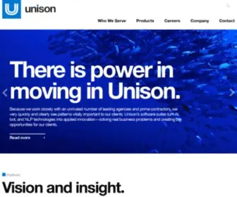 Unisonglobal.com(We power the business of government) Screenshot