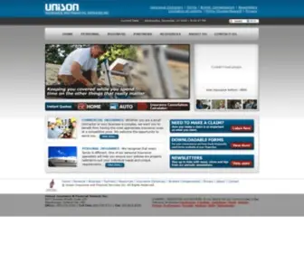 Unisonins.com(Unison Insurance and Financial Services Inc) Screenshot