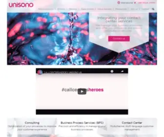 Unisonobpo.com(Unisono Group) Screenshot