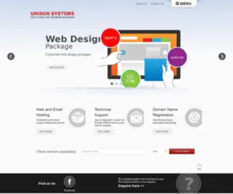 Unisonsystems.com.my(Miri Web Design Company) Screenshot