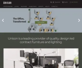 Unisonworkspaces.co.nz(Modern Office Furniture) Screenshot