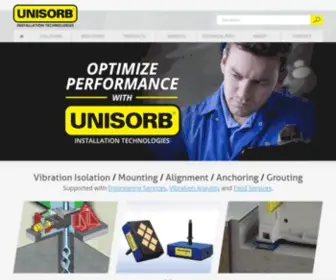 Unisorb.com(UNISORB® Installation Technologies) Screenshot