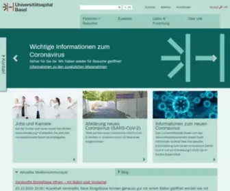 Unispital-Basel.ch(Universit) Screenshot
