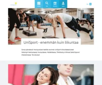 Unisport.fi(Enemmän kuin liikuntaa) Screenshot