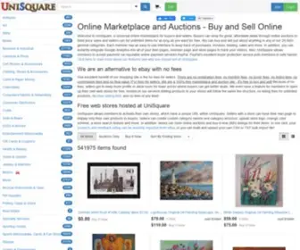 Unisquare.com(Shop Online for Collectibles) Screenshot