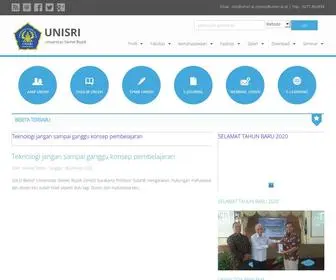 Unisri.ac.id(Universitas Slamet Riyadi Surakarta) Screenshot