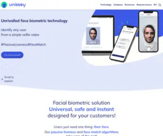 Unissey.com(Unrivalled face biometric) Screenshot