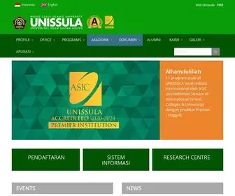 Unissula.ac.id(Universitas Islam Sultan Agung) Screenshot