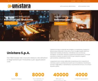 Unistara.com(High Quality Refractories) Screenshot