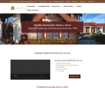 Unistol.sk(Drevené okná a dvere na mieru) Screenshot