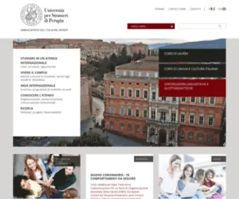 Unistrapg.it(Università per Stranieri di Perugia) Screenshot