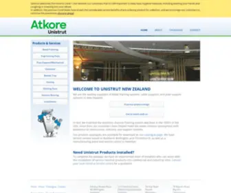 Unistrut.co.nz(Unistrut New Zealand) Screenshot
